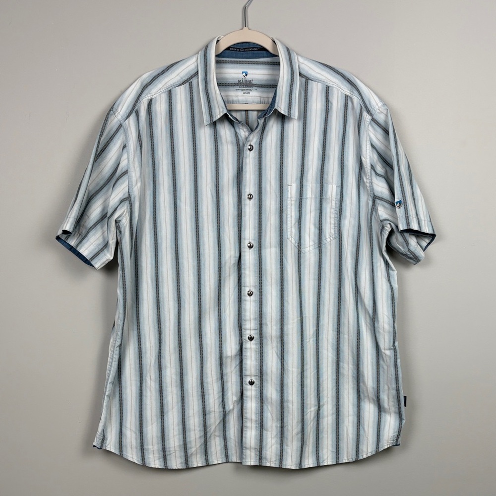 Kuhl Men’s Short Sleeve Button Front The‎ Bohemian Striped Shirt SZ XXL